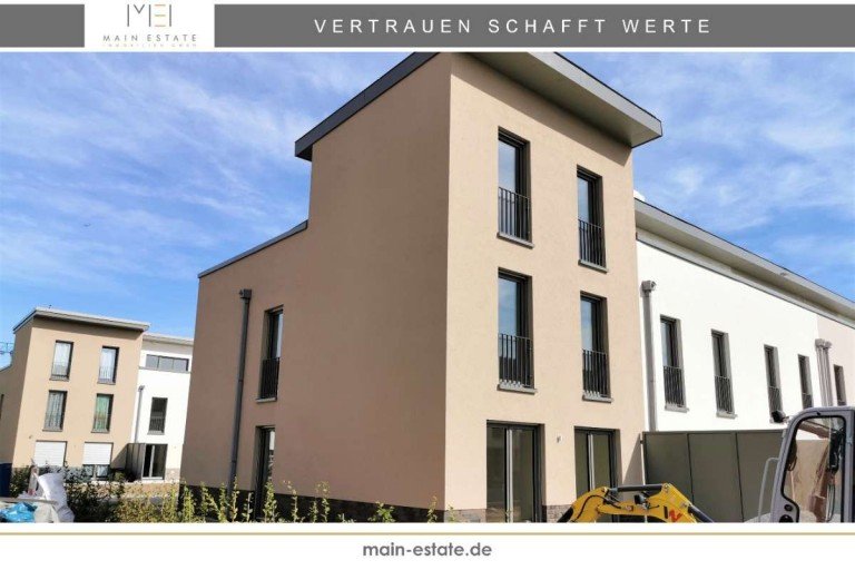 R�ck- und Seitenansicht Neu-Isenburg Einfamilienhaus PROVISIONSFREI F�R DEN K�UFER - Neubau Reihenendhaus in Neu-Isenburg