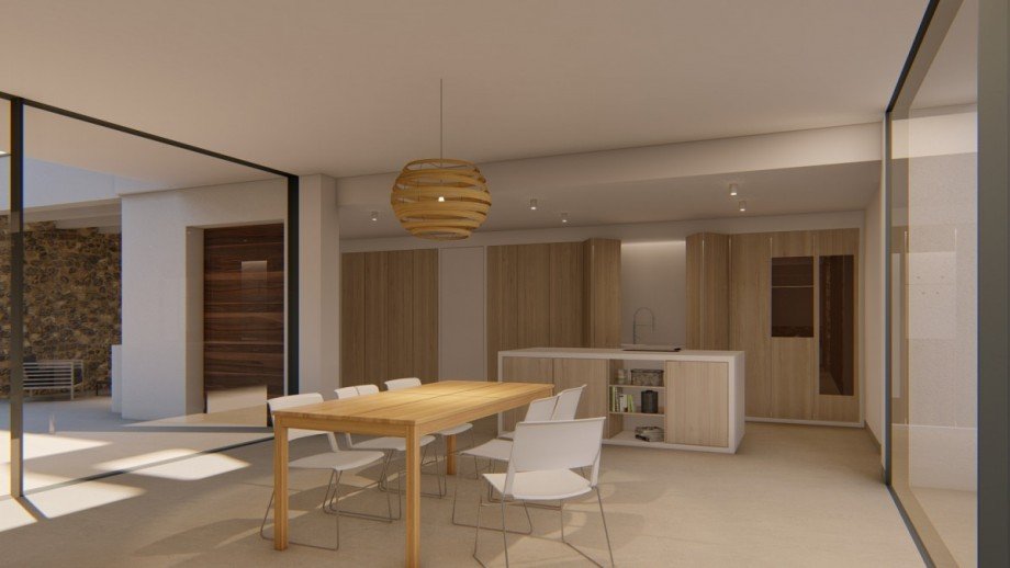 Wohn- und Esszimmer Villa Santa Pon�a