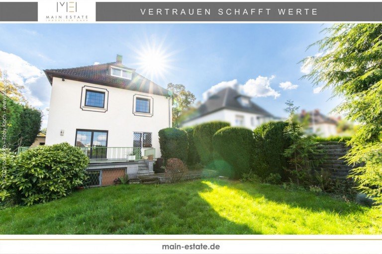 Titelbild Neu-Isenburg Einfamilienhaus Attraktives Ein-/Zweifamilienhaus mit ausgebautem Dachgeschoss, Garten und Garage in Neu-Isenburg