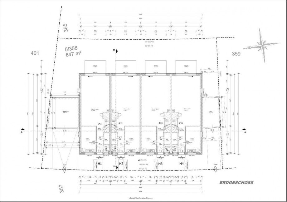 Grundriss EG Reihenhaus Neu-Isenburg