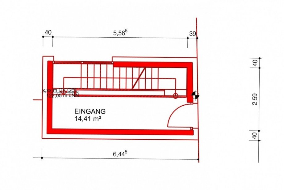 Grundriss EG Stadthaus Neu-Isenburg