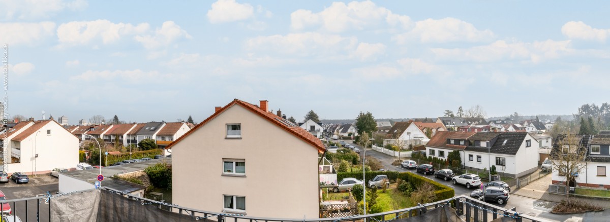 Blick von der Dachterrasse Doppelhaush�lfte Neu-Isenburg