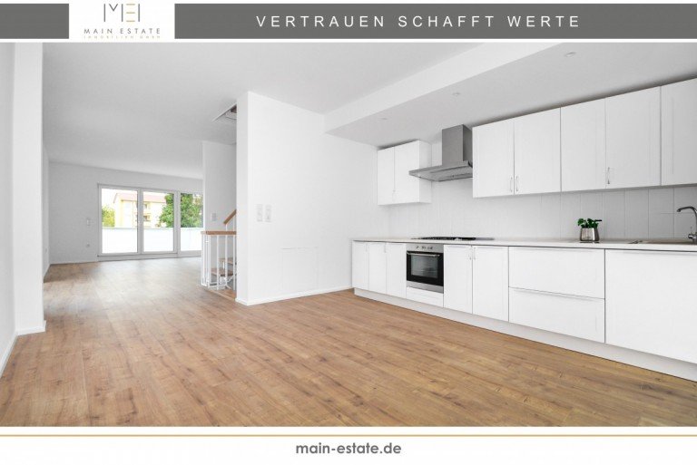 K�chenbereich (Beispielansicht KI generiert) Neu-Isenburg Stadthaus Ruhiges Hinterhaus mit hochwertiger Ausstattung im Zentrum von Neu-Isenburg