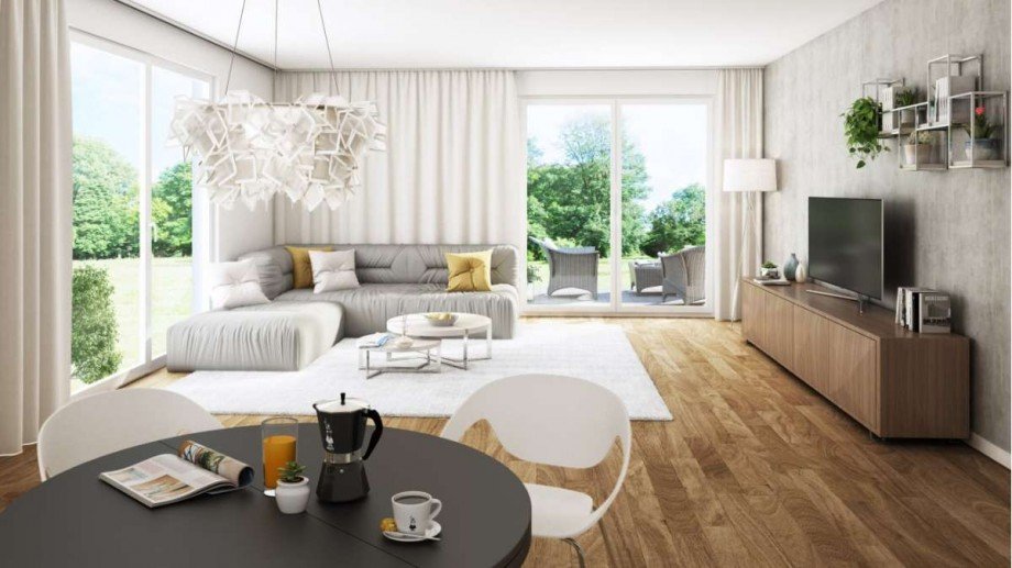 Wohn-und Essbereich (Bespie... Erdgeschosswohnung Offenbach am Main