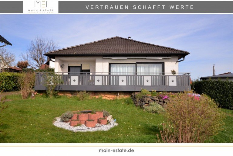 Tietelbild R�ckansicht Gr�ndau Bungalow Freistehender Bungalow mit Garten und Garage in begehrter Wohnlage von Gr�ndau