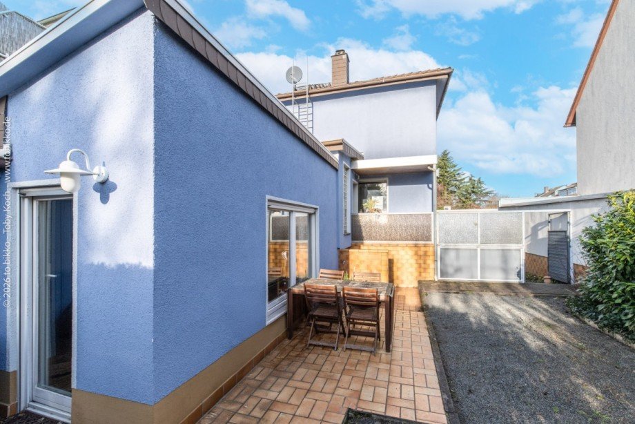 Gartenansicht Doppelhaush�lfte Neu-Isenburg