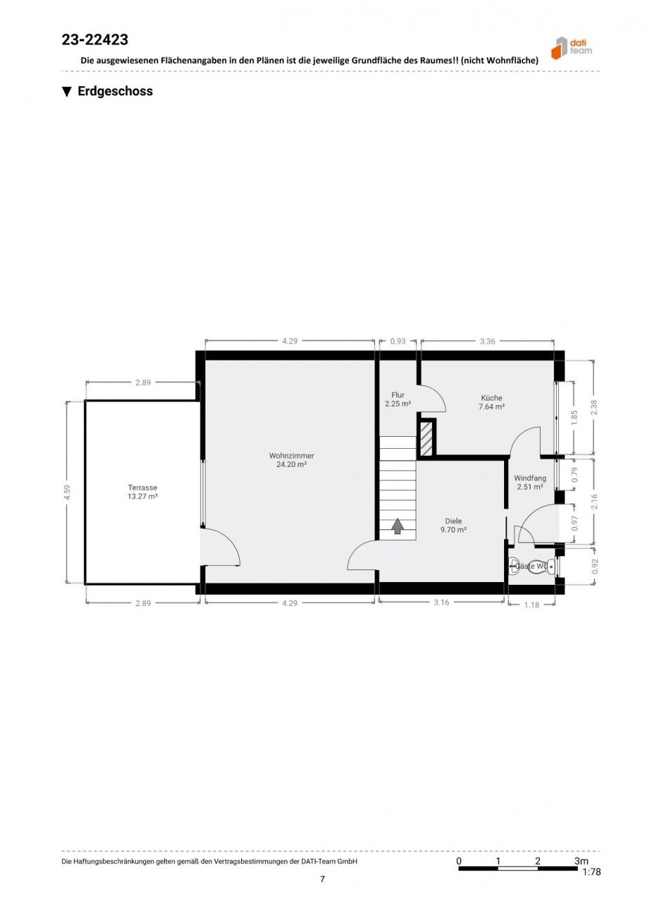 Grundriss EG Reihenmittelhaus Neu-Isenburg