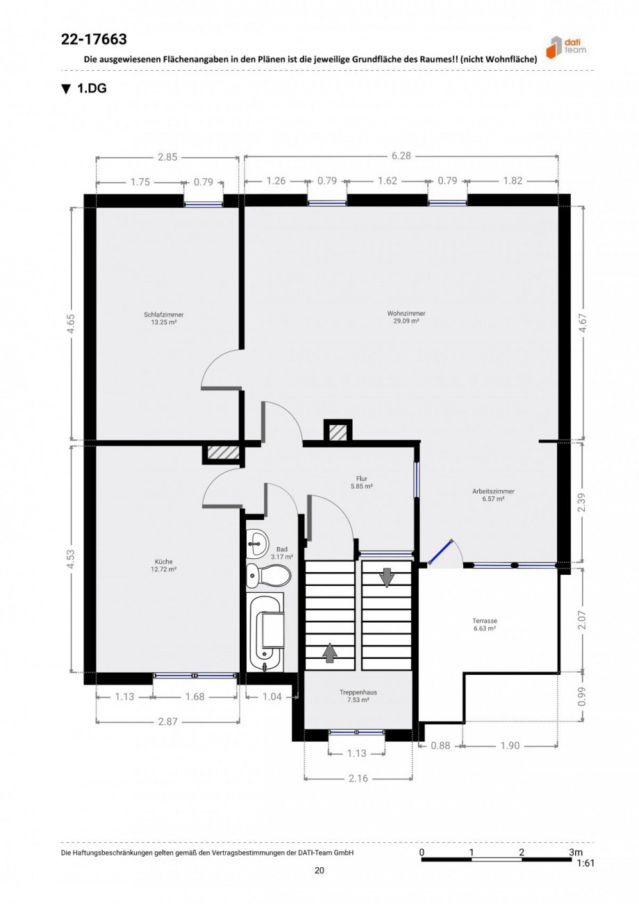 Grundriss DG Mehrfamilienhaus Neu-Isenburg