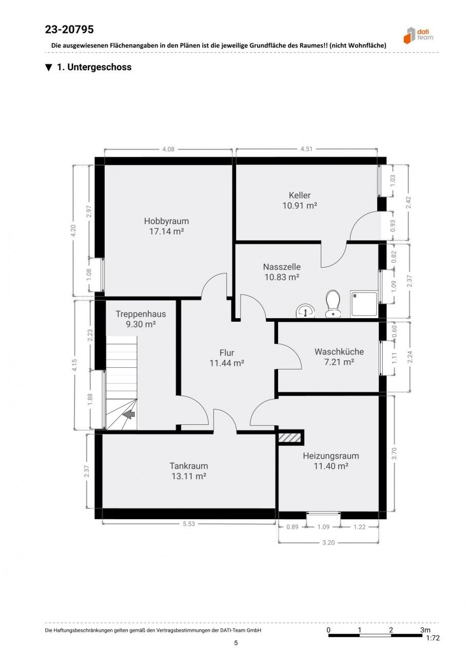 Grundriss KG Mehrfamilienhaus Neu-Isenburg