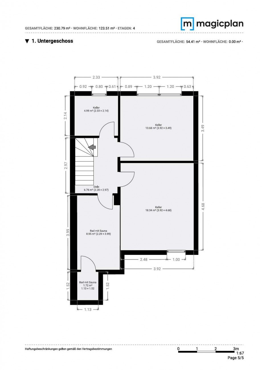 Untergeschoss Reihenmittelhaus Neu-Isenburg