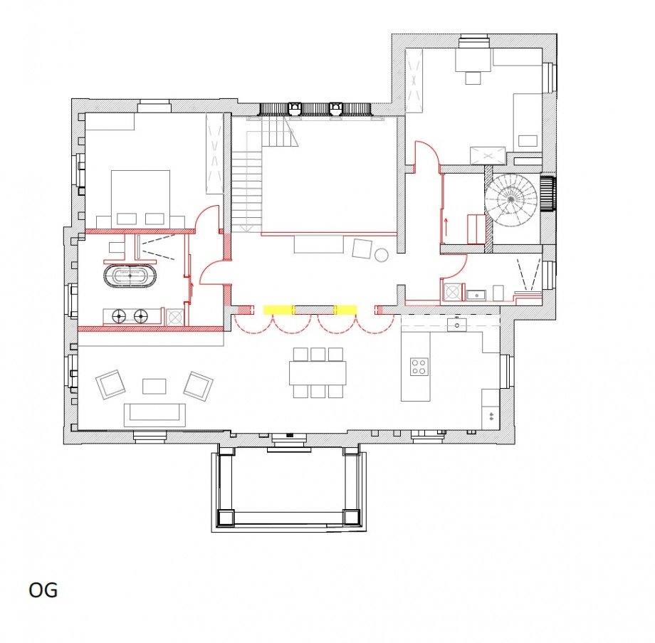 Grundriss OG Maisonettewohnung Dreieich