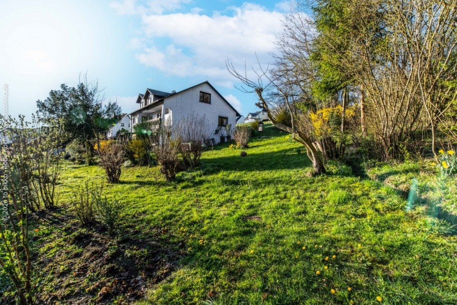 Gartenansicht Mehrfamilienhaus Laufach