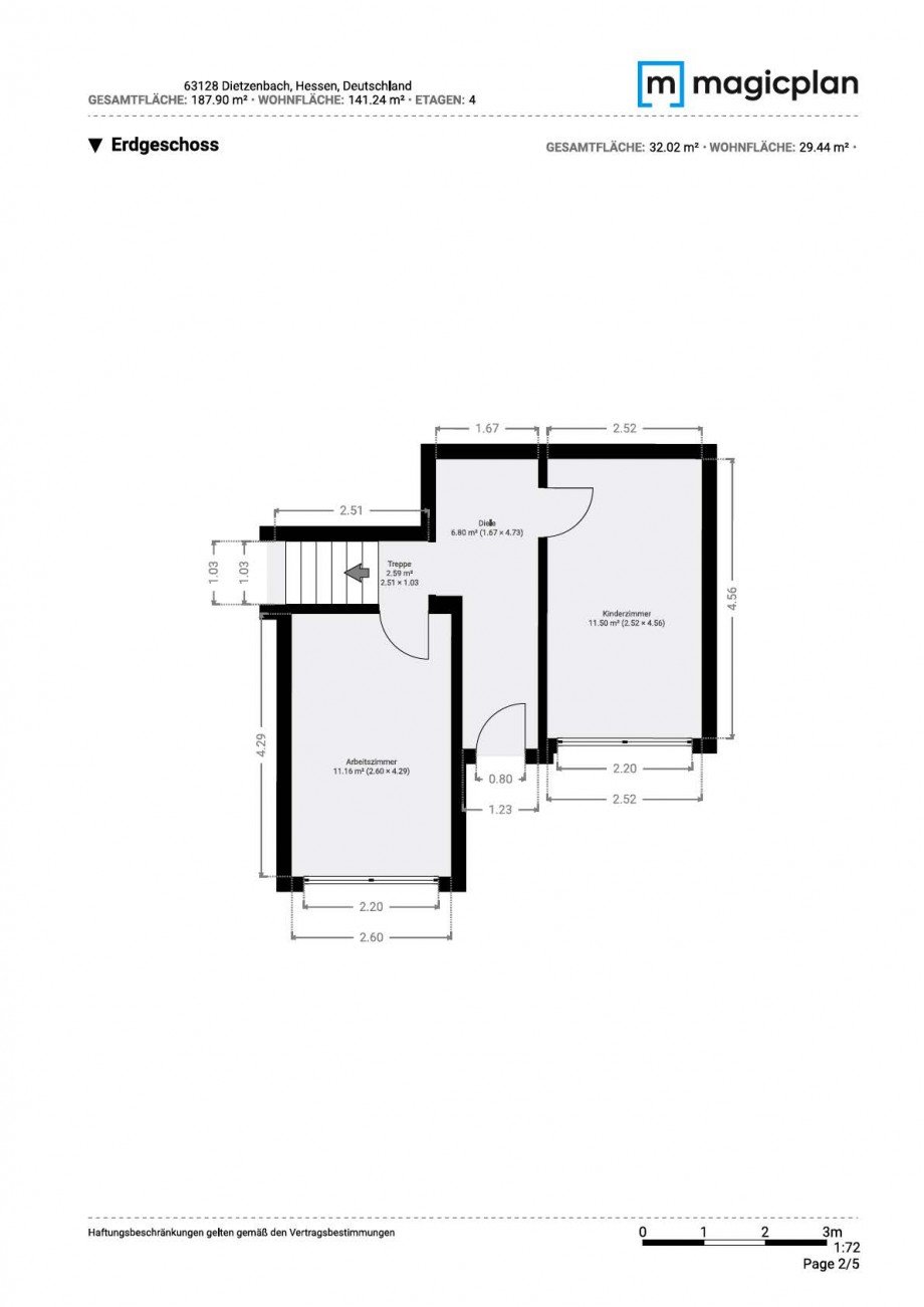 Grundriss EG Reihenendhaus Dietzenbach