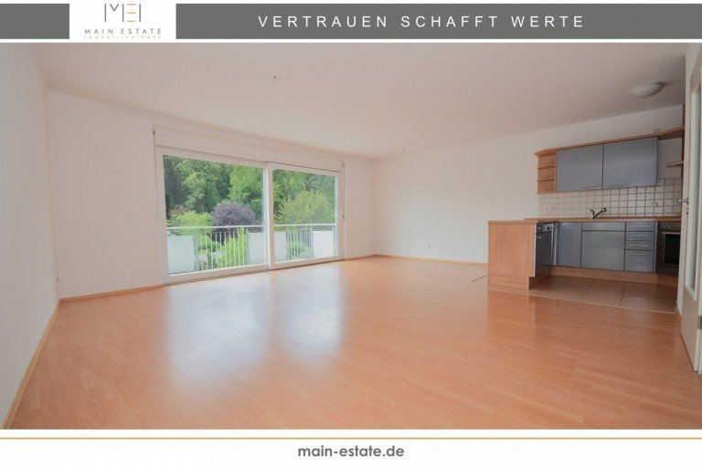 Wohn- und Esszimmer Neu-Isenburg Etagenwohnung Perfekt f�r Naturliebhaber: Lichtdurchflutete 2-Zimmer-Wohnung mit Balkon