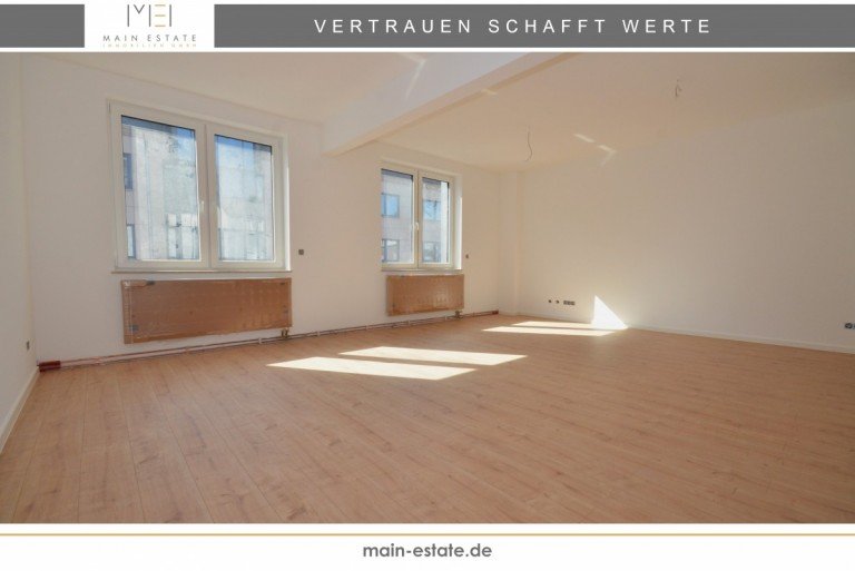 Wohnzimmer ohne Trennwand Neu-Isenburg Etagenwohnung Frisch sanierte 3- oder 4-Zimmer-Wohnung mit Austritt und Stellplatz