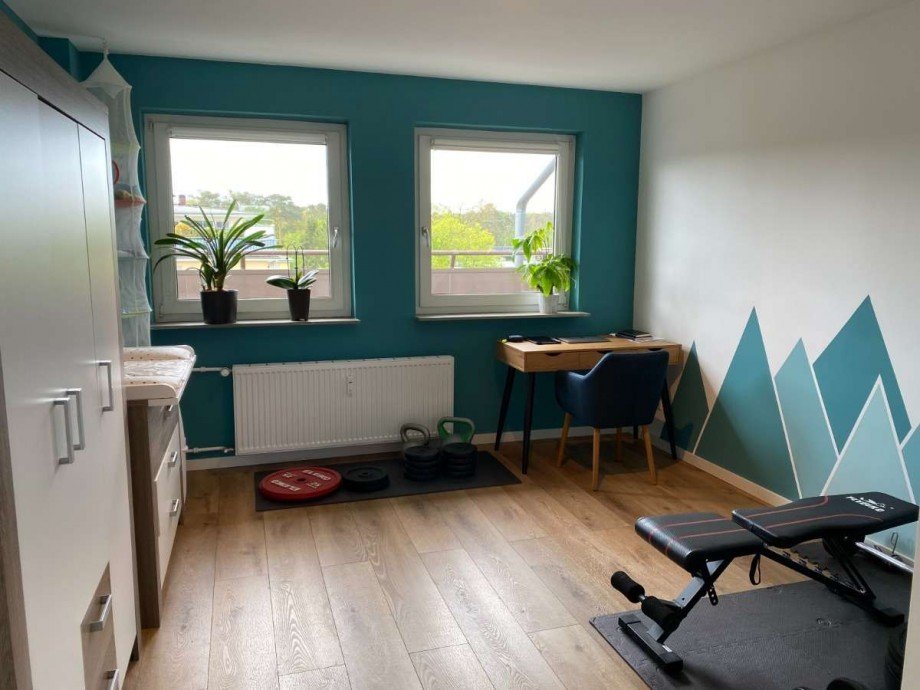 Arbeitszimmer Ansicht Fenster Penthousewohnung Neu-Isenburg