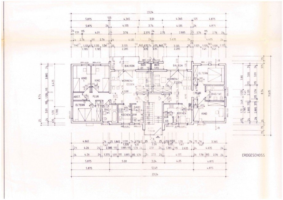 Grundriss EG Mehrfamilienhaus Flieden