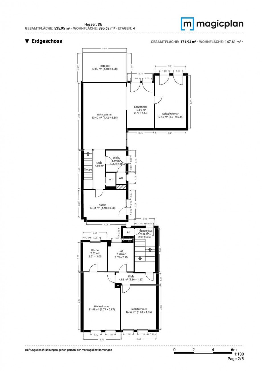 Grundriss EG Mehrfamilienhaus Neu-Isenburg