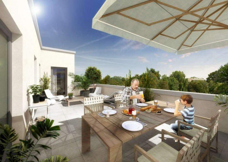 Beispielbild: Dachterrasse Neu-Isenburg Penthousewohnung Greifen Sie nach den Sternen - Stilvolle 4-Zimmer-Penthouse-Wohnung in Neu-Isenburg