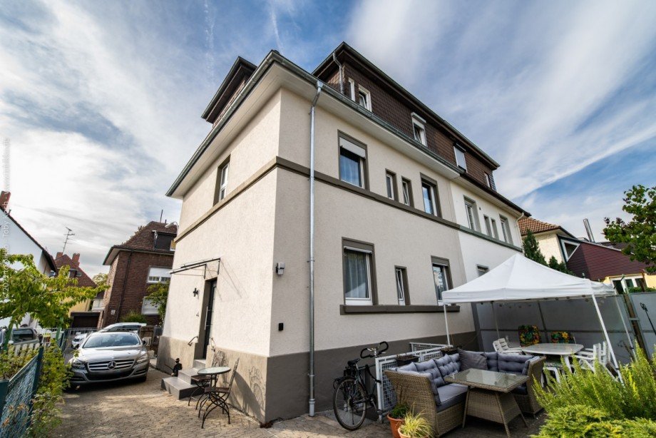 R�ckansicht Mehrfamilienhaus Neu-Isenburg