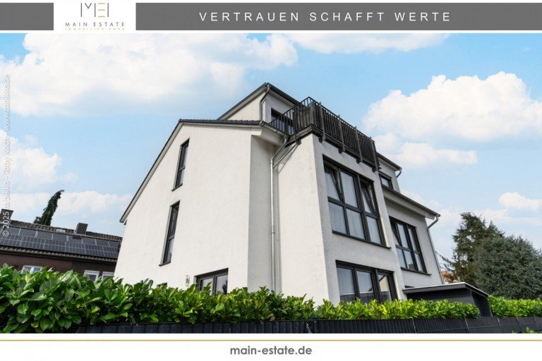 Au�enansicht Stra�e Neu-Isenburg Doppelhaush�lfte Moderne Doppelhaush�lfte im Buchenbusch / Neu-Isenburg