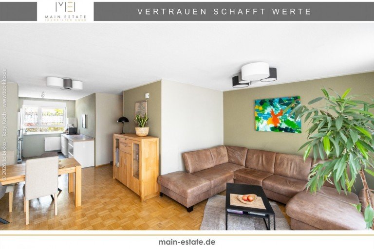 Titelbild Neu-Isenburg Reihenhaus Stilvolles Reihenmittelhaus mit Garten und Carport in Neu-Isenburg