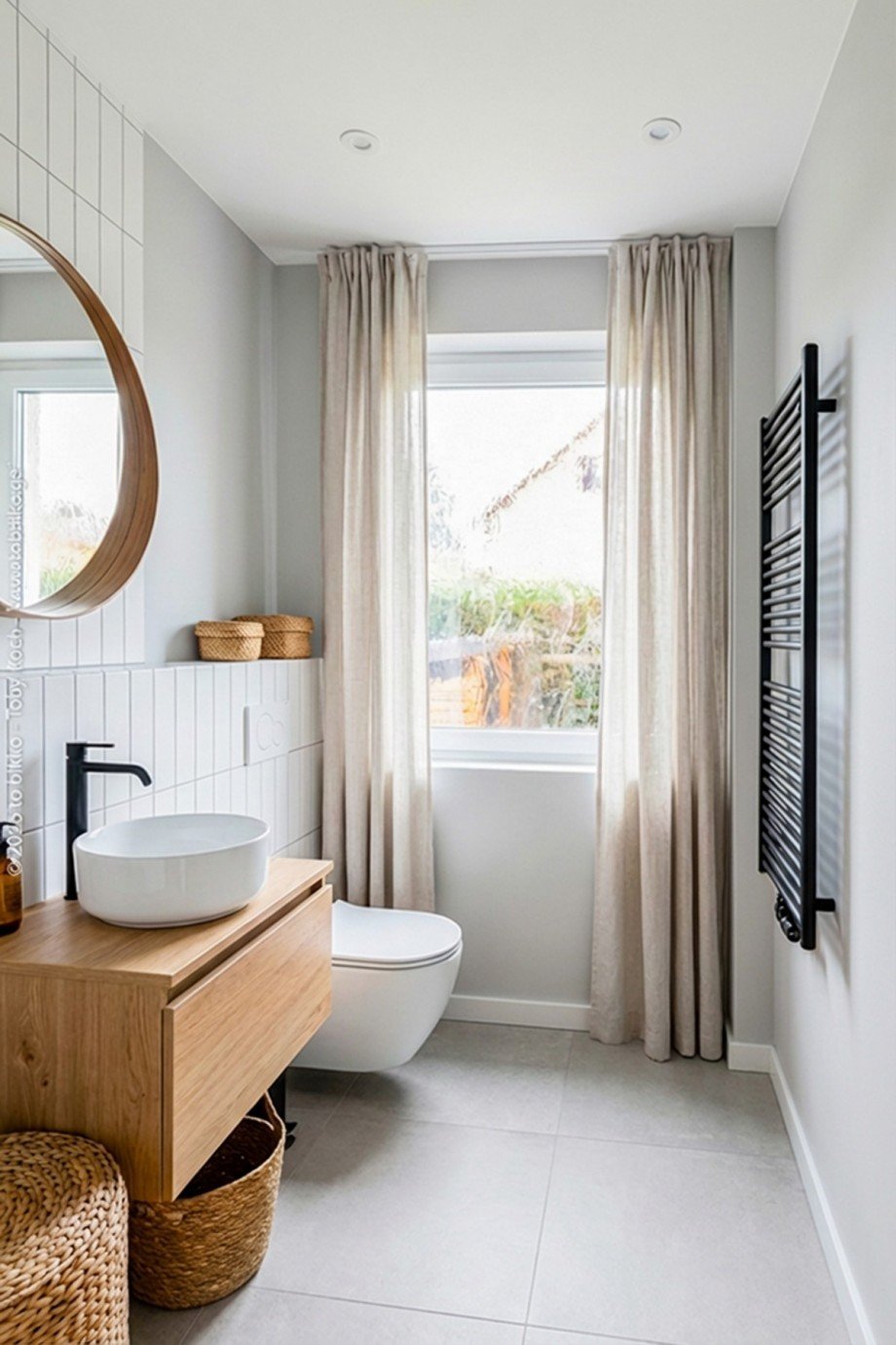 G�ste-WC / Badezimmer - EG - Virtual Staging Doppelhaush�lfte Neu-Isenburg