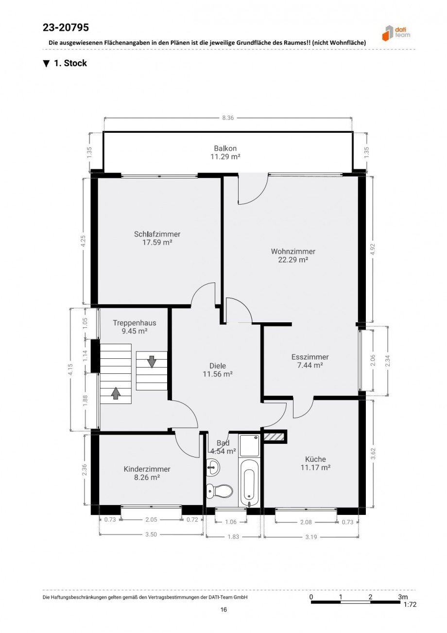 Grundriss OG Mehrfamilienhaus Neu-Isenburg