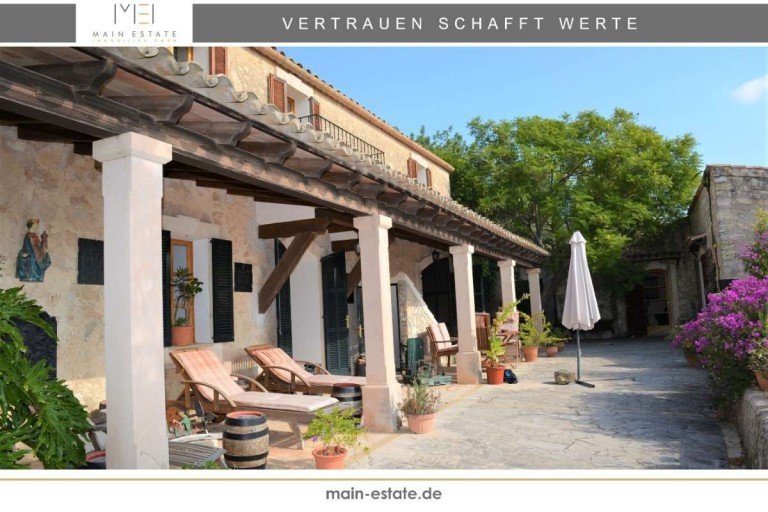 Terrasse Montuiri Einfamilienhaus Finca mit sch�nem Weitblick in Montuiri (Mallorca)