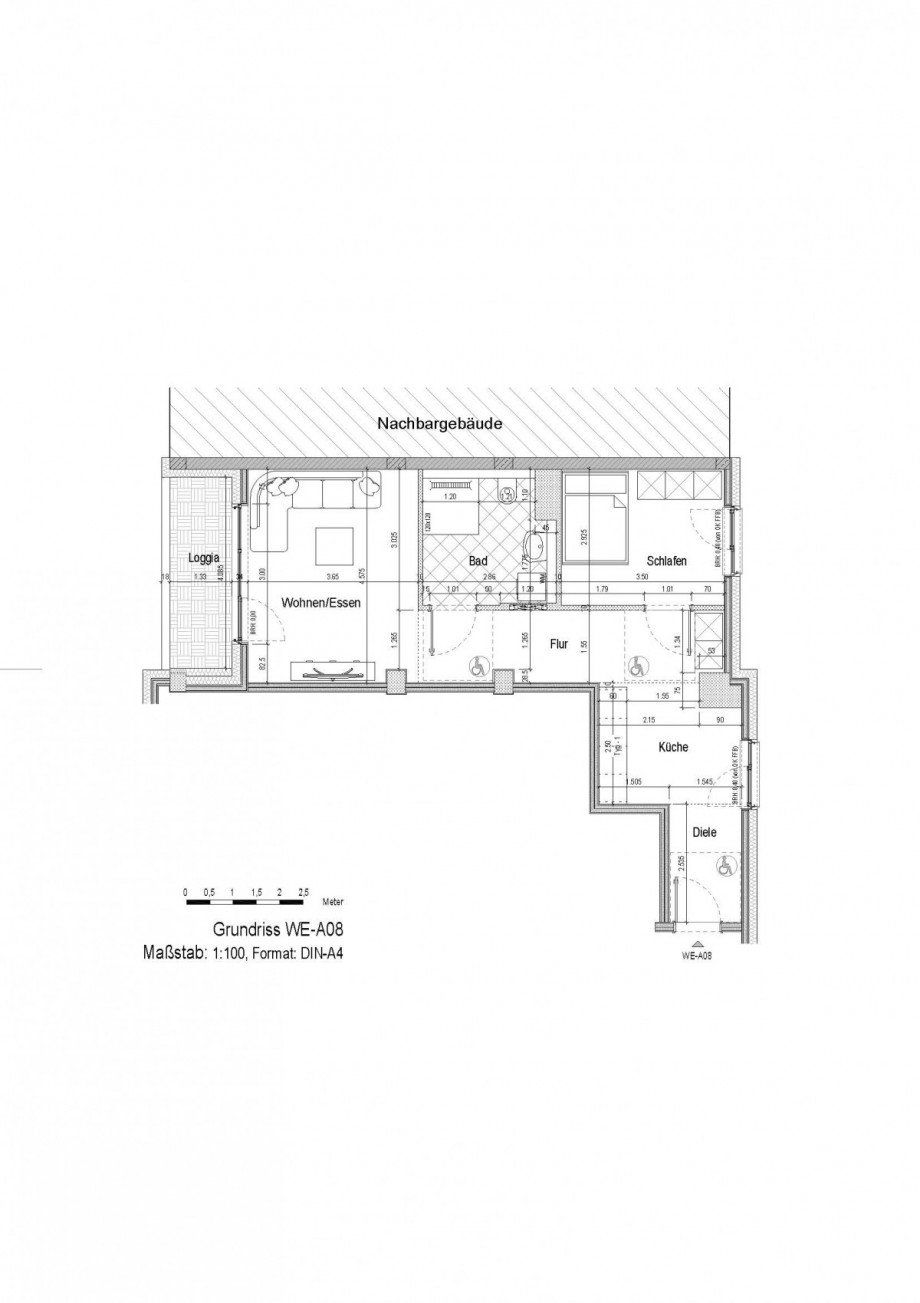 Grundriss A 08 Etagenwohnung Frankfurt am Main