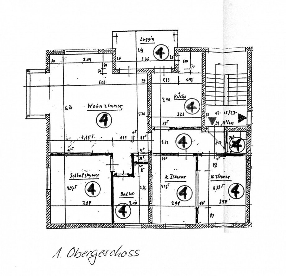 Grundriss Etagenwohnung Neu-Isenburg