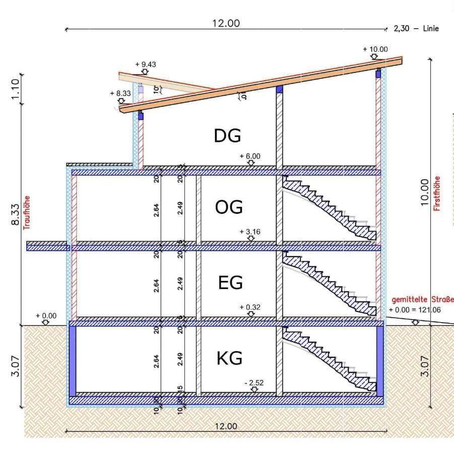Querschnitt Erdgeschosswohnung Offenbach am Main