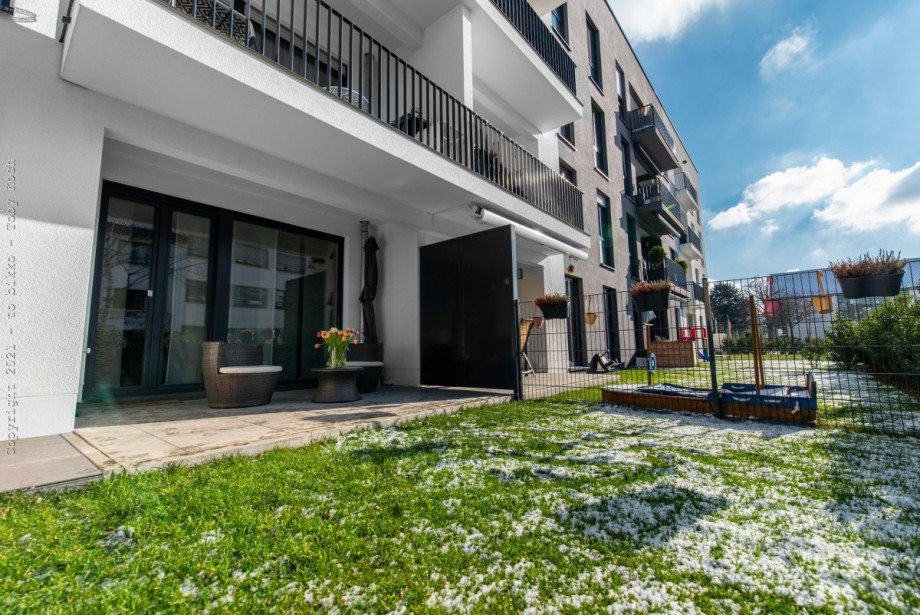 Gartenansicht Terrassenwohnung Neu-Isenburg