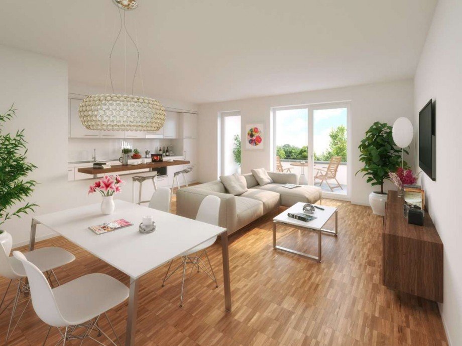 Beispielbild: Wohnzimmer Erdgeschosswohnung Neu-Isenburg