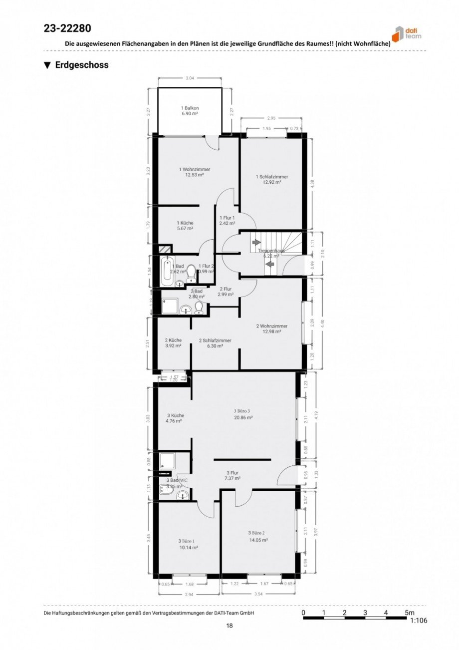 Grundriss EG Mehrfamilienhaus Neu-Isenburg