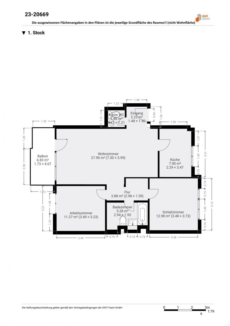 Grundriss Etagenwohnung Neu-Isenburg