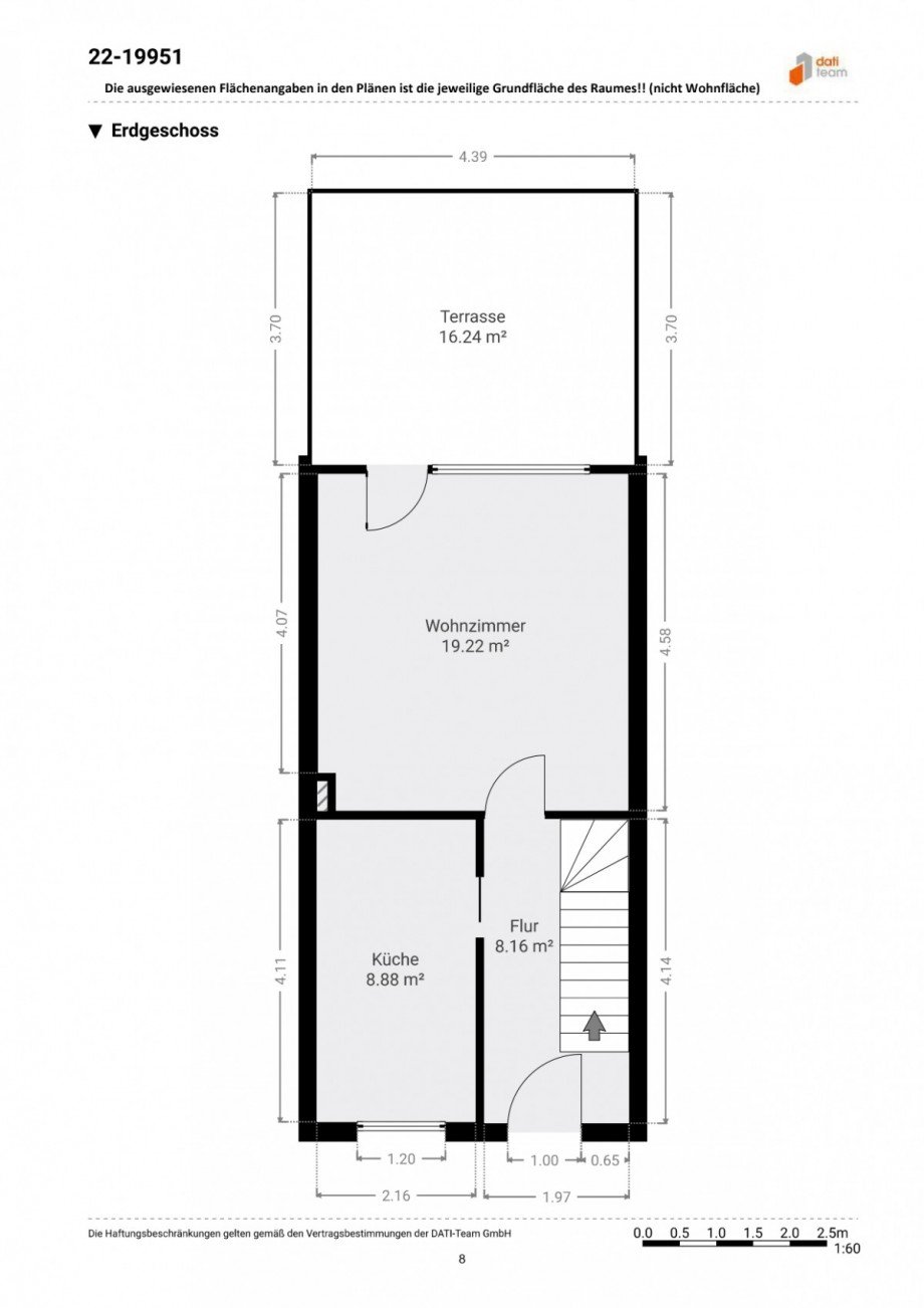 Grundriss EG Reihenmittelhaus Langen (Hessen)