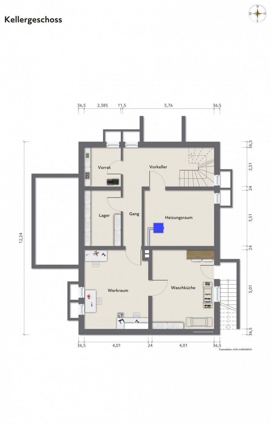 Grundriss KG Einfamilienhaus Neu-Isenburg