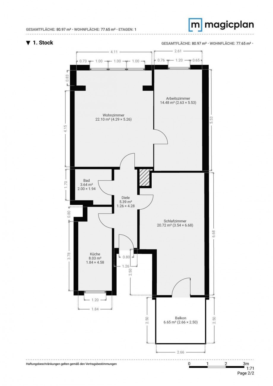 Grundriss Etagenwohnung Neu-Isenburg