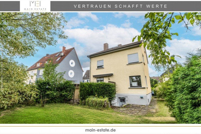 Gartenansicht - Titelbild Neu-Isenburg Einfamilienhaus Freistehendes Einfamilienhaus mit 148,06 m� Fl�che f�r Liebhaber mit Visionen in Neu-Isenburg