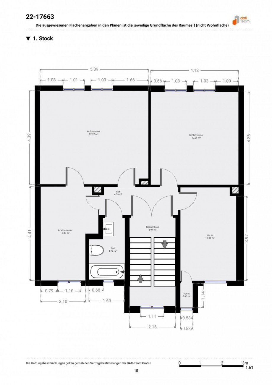 Grundriss OG Mehrfamilienhaus Neu-Isenburg