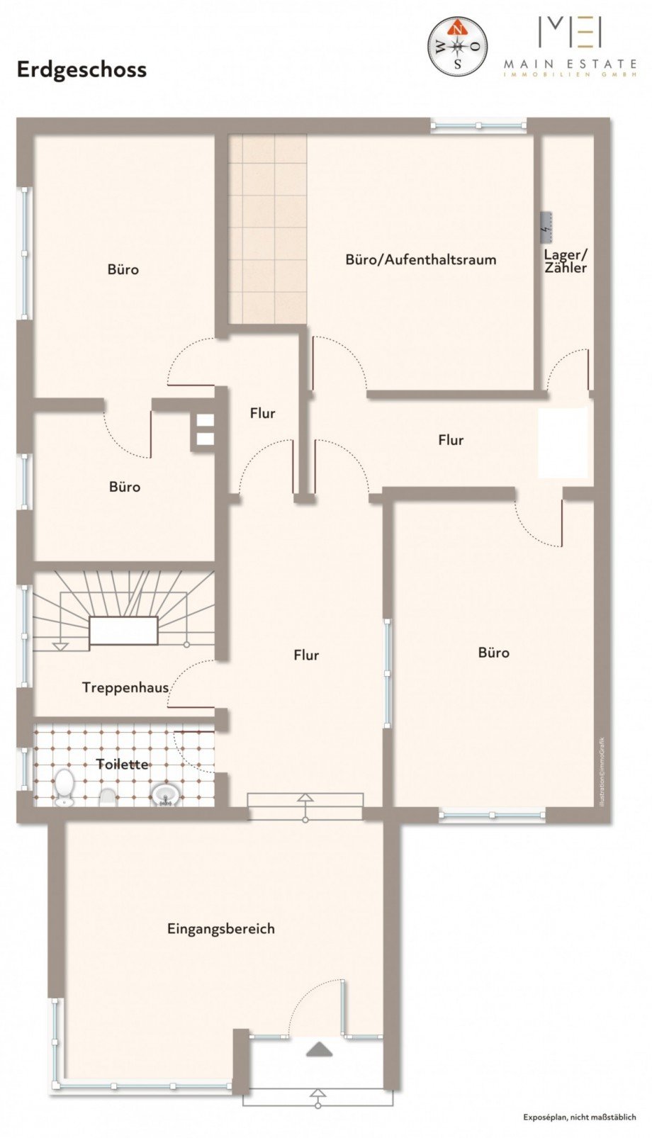 Grundriss EG Mehrfamilienhaus Neu-Isenburg