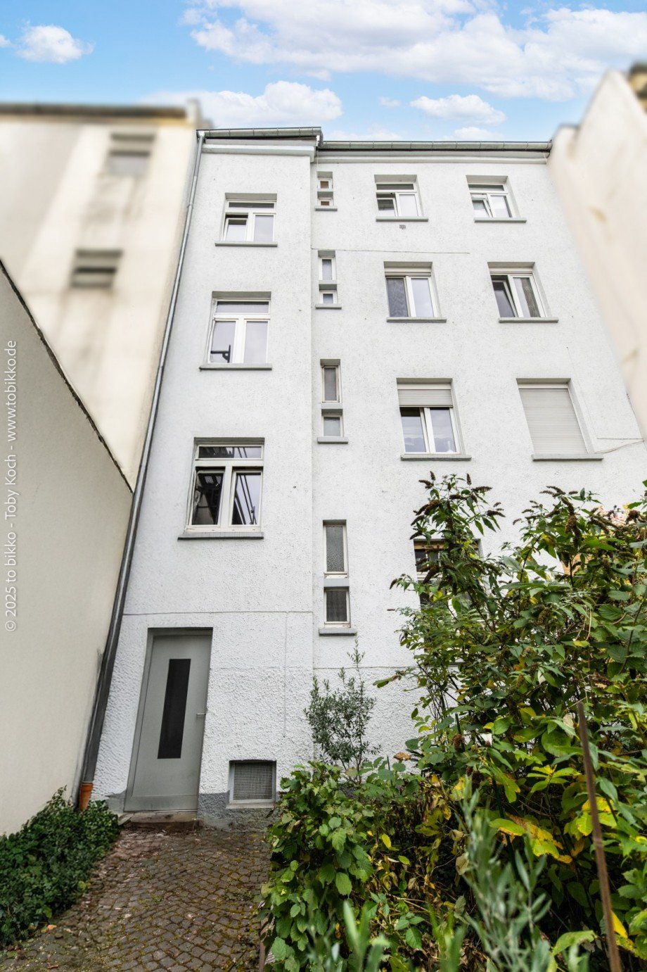 R�ckansicht Mehrfamilienhaus Frankfurt am Main