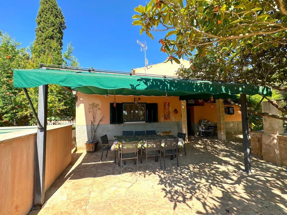 �berdachte Terrasse Haus Inca