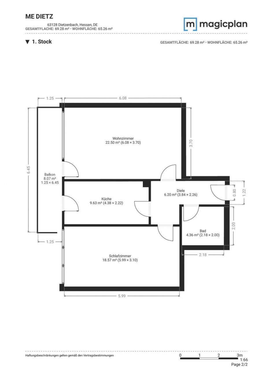 Grundriss Etagenwohnung Dietzenbach