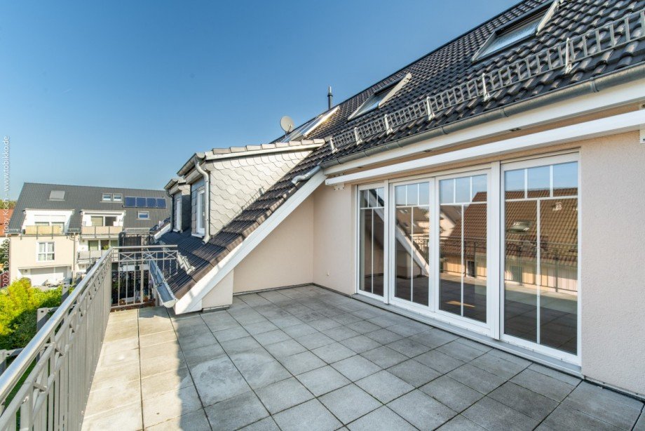 Balkon - Sicht nach Norden Maisonettewohnung Neu-Isenburg