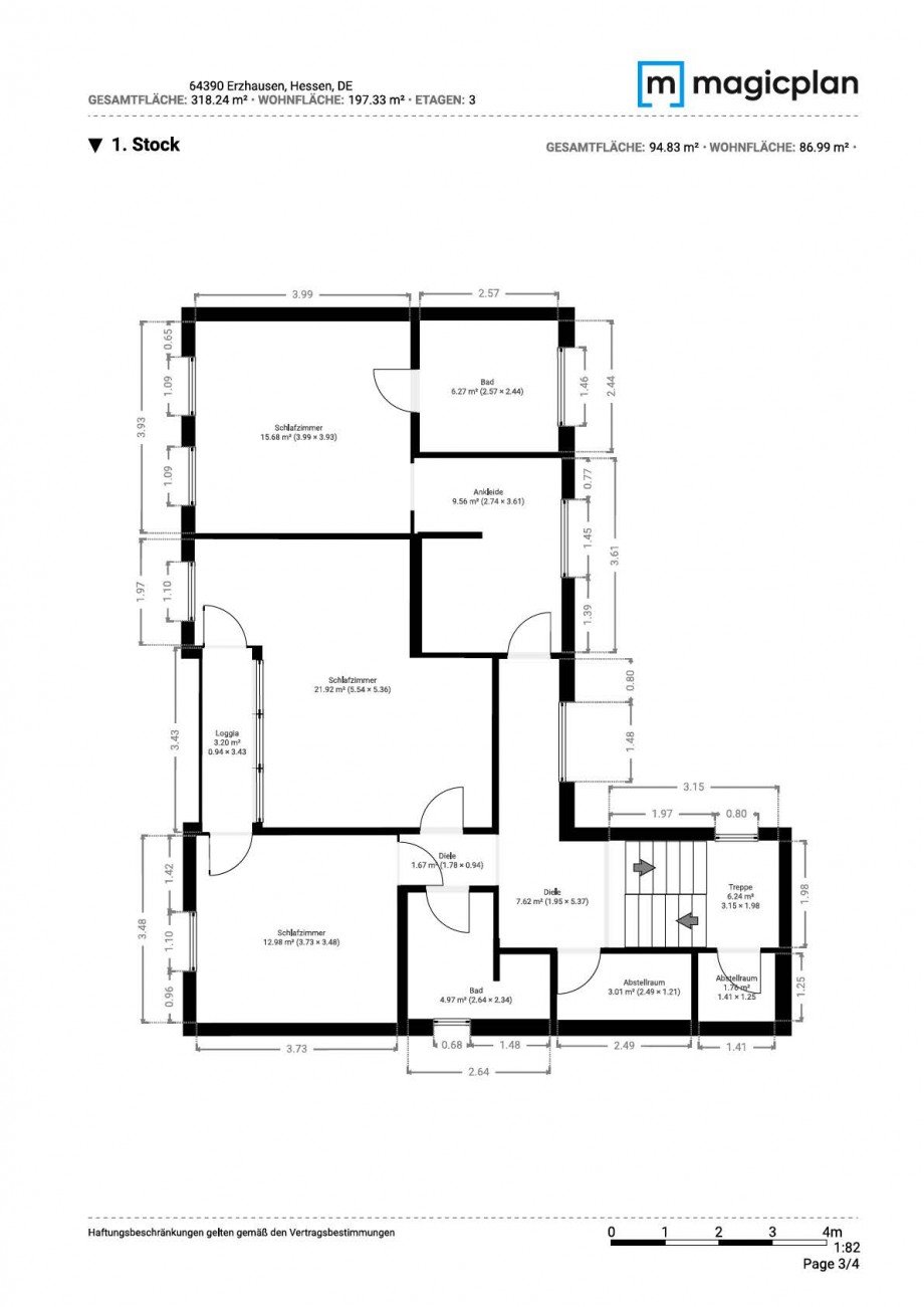 Grundriss DG Einfamilienhaus Erzhausen