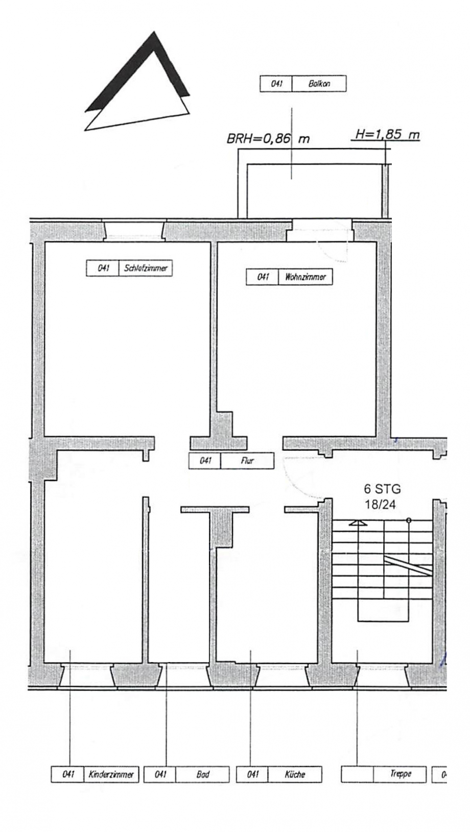 Grundriss Etagenwohnung Neu-Isenburg