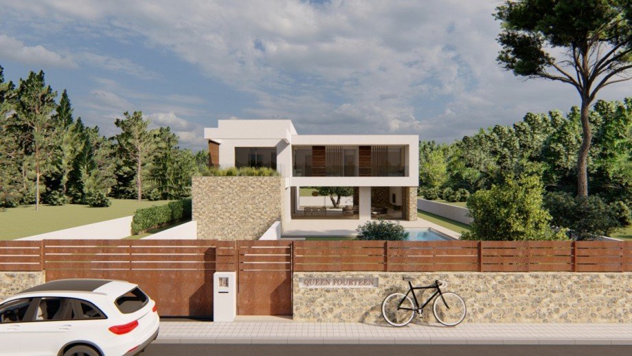 Stra�enansicht Villa Santa Pon�a