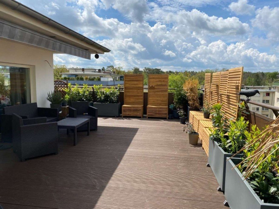 Dachterrasse S�den Penthousewohnung Neu-Isenburg